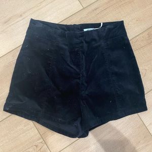 Urban outfitters high waisted velvet shorts